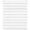 VidaXL Jaluzea tip zebra alb lățime țesătură 120,9 cm poliester 4014734