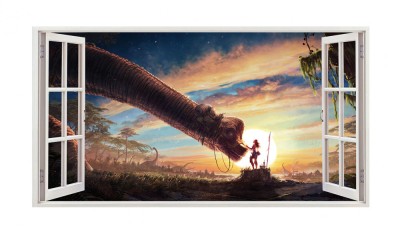 Sticker decorativ cu Dinozauri, 85 cm, 4321ST foto