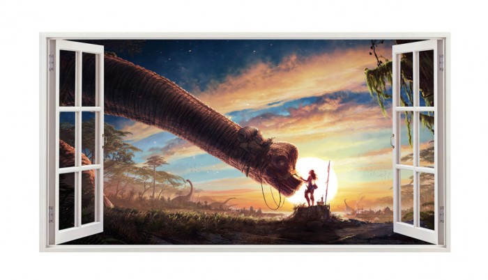 Sticker decorativ cu Dinozauri, 85 cm, 4321ST