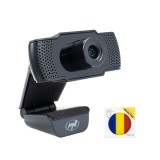 Webcam PNI CW1850 Full HD 1080P, Microfon Stereo Noise Reduction, USB, Plug &amp; Play, 30 FPS, Senzor 2MP