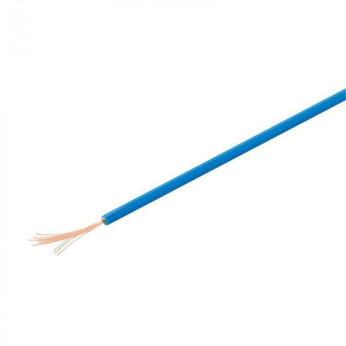 Cablu cupru multifilar izolat 10m albastru 1x0.14mm Goobay