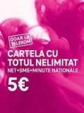Oferta Set 10 Cartele Telekom 5 Euro Nelimitat Sms Minute Internet 30 Zile