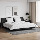 vidaXL Duvet cu perne cu pernă 3 pcs Alb Microfibră și Pene de Rață 3377922