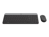 Cumpara ieftin Logitech MK470 Slim Graphite , Combo Tastatura + Mouse Wireless 2.4, GHz, 1000, DPI, US International