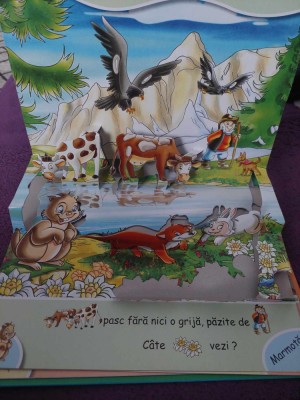 Carte de copii vintage din Colectia 3 D,Editura NICOL-ANIMALE DIN PADURE foto