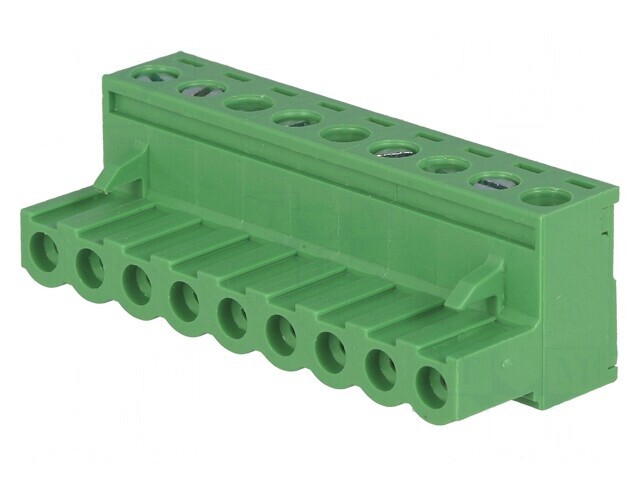 Regletă de conexiuni deconectabilă 5mm 9 piste drept mufă