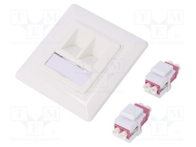 Conector fibră optică duplex LC cuplă ambele părți LOGILINK foto