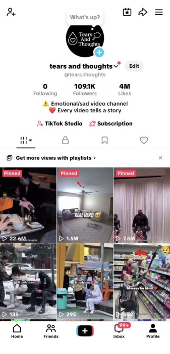Vanzare cont Tiktok 109k