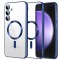 Husa premium Samsung Galaxy S23 FE Techsuit Luxury Crystal MagSafe, albastru
