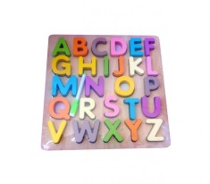 Joc educativ, Tablita de scris cu Alfabet, litere masive si groase 1.5 cm, 26 piese, TT0011