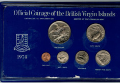 British Virgin Islands 1974 - Set monede UNC foto