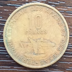 (M2208) MONEDA TERRITOIRE FRANCAIS DES AFARS ET DES ISSAS - 20 FRANCS 1969, RARA