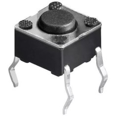 Buton microcontact 4 pini 6x6mm OFF-ON fara retinere buton 0.8mm de la PCB 4.3mm