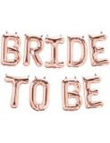 Baloane Folie Rose Gold BRIDE TO BE - 340x40 cm