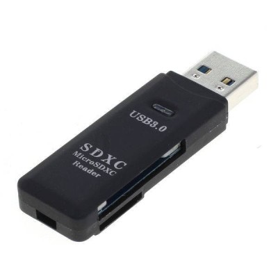 Cititor CARD cu port USB 3.0 +micro USB SDXC microSDXC reader foto