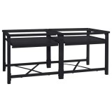 vidaXL Suport pentru mașina de spălat 2 pcs Negru 64 x 55 x 32.5 cm 42022038