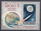 UNGARIA 1969 APOLLO 8 BLOC MNH, Nestampilat