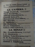 Afiș electoral PARTIDUL NAȚIONAL - ȚĂRĂNESC : V. Potarca ,Pamfil Șeicaru 1930