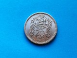 Moneda Monaco 20 Francs 1947, AUNC, RAR! Argint, Colectie Numismatica