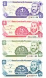 Nicaragua Set 1,5,10,25 Centavos 1991 UNC