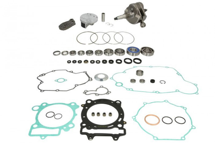 Engine repair kit. tłok STD (a set of gaskets with seals. crankshaft. gearbox bearing. piston. shaft bearing. water pump and shaft repair kit) KAWASAK