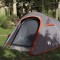Gossi cort de camping tunel 3 persoane, gri/portocaliu, impermeabil