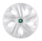 Cumpara ieftin Set 4 Capace Roti Autohelix MSA&reg; potrivite jantelor de 16 inch, pentru Skoda Nou Verde, model Luna Crom