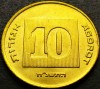 Moneda exotica 10 AGOROT - ISRAEL, anul 1998 * cod 1314 = Monetaria Santiago, Asia