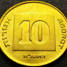 Moneda exotica 10 AGOROT - ISRAEL, anul 1998 * cod 1314 = Monetaria Santiago