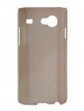 Husa hard plastic bej (aspect nisip) pentru Samsung Galaxy S Advance i9070
