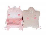 Set 5 perne aparatoare pentru patut Kikkaboo Hippo Dreams