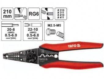 DECABLATOR 210MM, 0.5-6mm, Yato YT-2277 foto