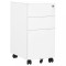 vidaXL Dulap dosare mobil, alb, 30x45x59 cm, oțel 335982