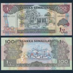 SOMALILAND █ bancnota █ 100 Shillings █ 1994 █ P-5a █ UNC █ necirculata