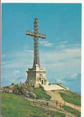 Carte Postala veche -Crucea de pe Caraiman 1975, necirculata