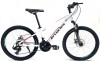Bicicleta MTB 24&Prime; BR Tornado, cadru Aluminiu, 21 viteze, cu Shimano, Alb, 13