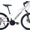 Bicicleta MTB 24&Prime; BR Tornado, cadru Aluminiu, 21 viteze, cu Shimano, Alb