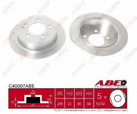 Disc frana SSANGYONG ACTYON SPORTS I (QJ) (2005 - 2016) ABE C40007ABE