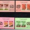 !!! COREEA DE SUD - CIUPERCI 1995 , 4 BLOCURI ( 2 x 4 VALORI ) - NESTAMPILATE