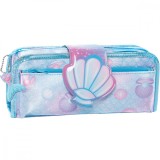 Penar necessaire Fun Time 2 in 1, cu o clapa, motiv Glitzy Mermaid, Tiger Family