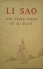 Li Sao and Other Poems of Qu Yuan - Carte in Engleza