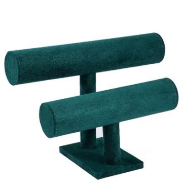 Suport Elegant pentru Br???ri ?i Ceasuri &ndash; Stand Dublu din Lemn WZ2522