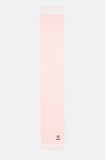 Moschino esarfa de lana culoarea roz, neted, M5783 50124