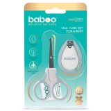 Set Ingrijire Unghii Bebe Cu Forfecuta Si Unghiera Baboo - Albastru, 0 luni +