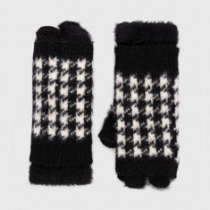 Answear Lab mănuși de lână culoarea negru