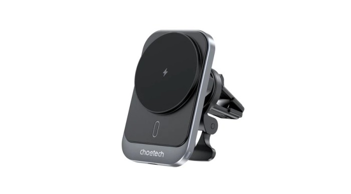 Suport auto Choetech T206-F cu &icirc;ncărcător inductiv p&acirc;nă la 15W - negru