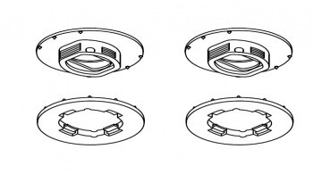 Sistem de fixare covorase Lexus (oval) Bej foto