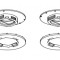 Sistem de fixare covorase Lexus (oval) Bej