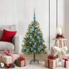 VidaXL Pom de Crăciun Artificial cu Ramuri Articulare și Conuri 120 cm 3395078