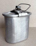Gamela romaneasca de aluminiu, sufertas vintage original din anii 70
